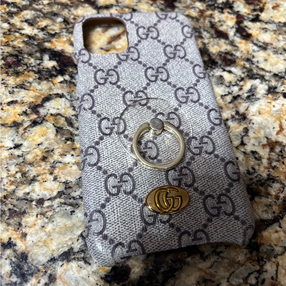 Tan and Gold Logo Phone Case - Picture 3 of 7